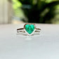 2.10 Gruesome Green Heart Engagement Ring