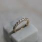 Brilliant Round Moissanite Enagement Wedding Band