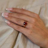 2.0 Ct Ravishing Red Square Cushion Engagement Ring