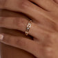 Brilliant Round Moissanite Promise Band