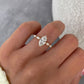 3.0 Ct Marquise Moissanite Engagement Ring