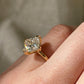 2.1 Ct Princess Moissanite Engagement Ring