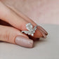 2.0 Ct Pear Moissanite Wedding Ring