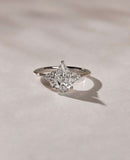 2.04 Ct Pear Moissanite Engagement Ring