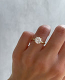 1.50 Ct Brilliant Round Moissanite Engagement Ring