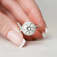 2.04 Ct Brilliant Round Moissanite Wedding Ring