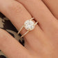 2.20 CT Brilliant Round moissanite Weding Ring