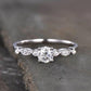 1.0 Ct Round Moissanite Engagement Ring