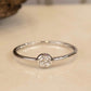 The Perfect 0.50 Ct Round Moissanite Promise Ring