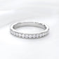 Ravishing Brilliant Round Moissanite Promise Band