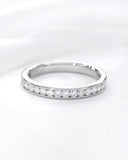 Ravishing Brilliant Round Moissanite Promise Band