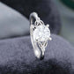 2.0 Ct Brilliant Round Moissanite Engagement Ring