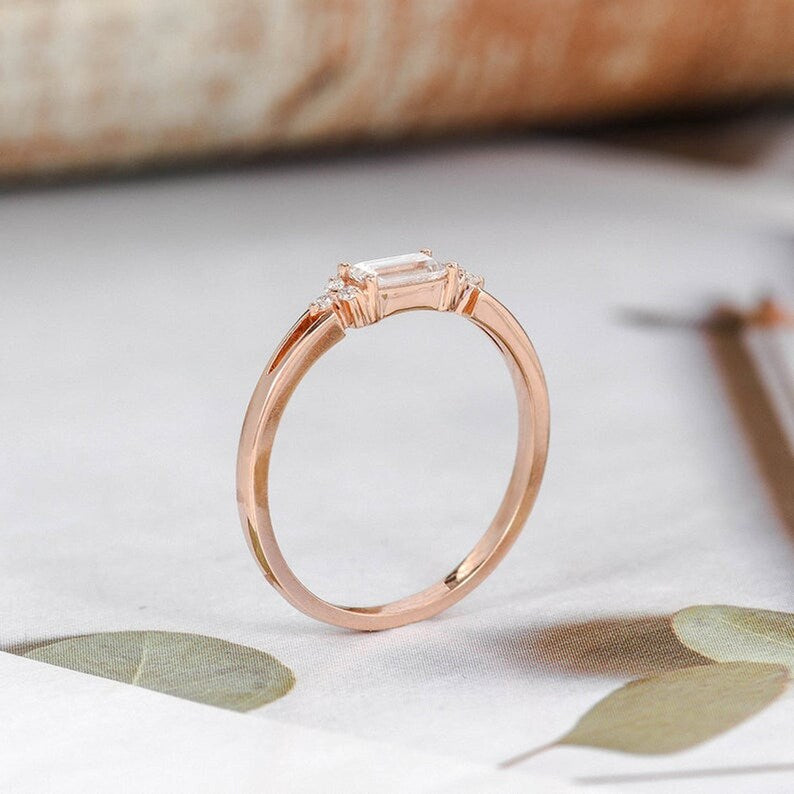 Beautiful Baugette Promise Ring