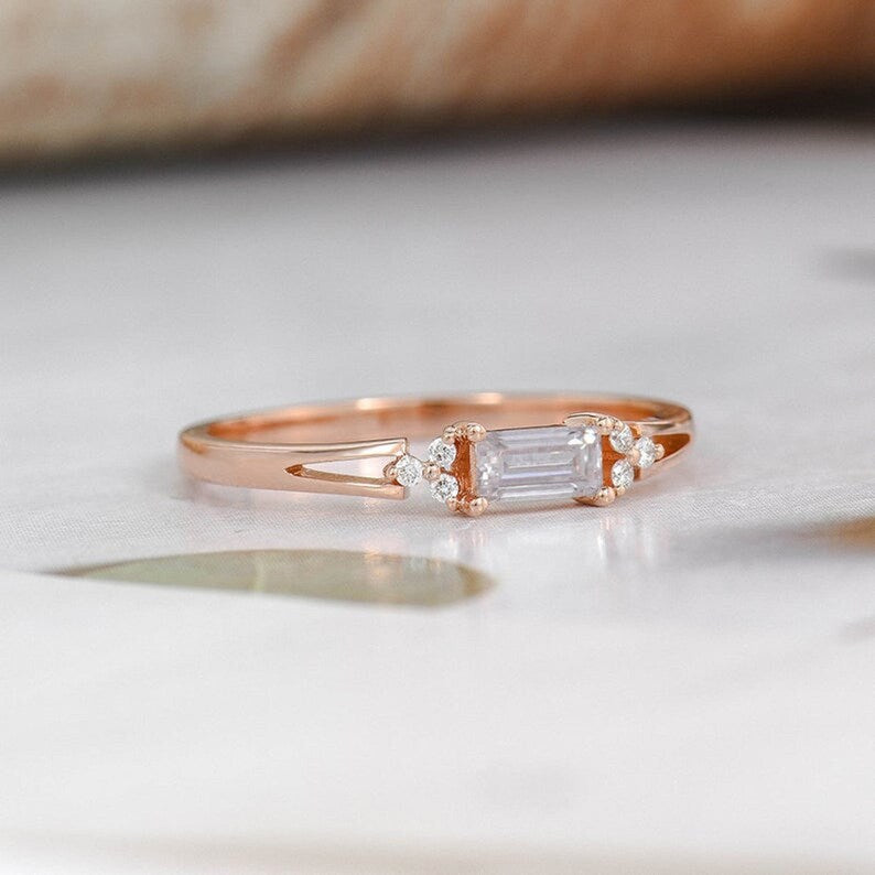 Beautiful Baugette Promise Ring