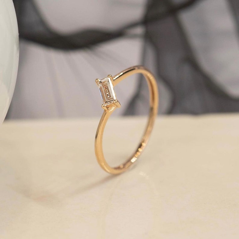 0.25 Ct Baugette Promise Ring