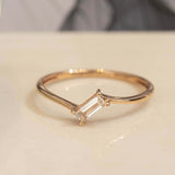 0.25 Ct Baugette Promise Ring