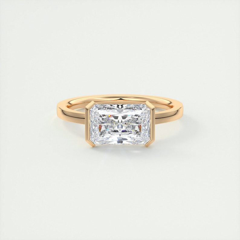 2.30 Ct Radiant Moissanite Engagement Ring