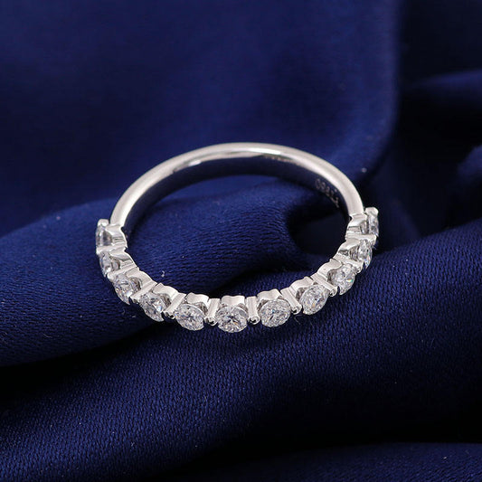 Brilliant Round Moissanite Wendding Ring