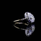 2.6 Ct Pear Moissanite Diamond Wedding Ring