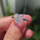 2.0 Ct Heart Moissanite Engagement Ring