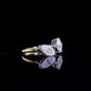 1.2 Ct Asscher & 1.1 Ct Marquise Engagement Ring