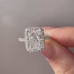 2.25 Ct Radiant Moissanite Wedding Ring