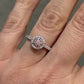 Beautiful Pink Round 1.0 CT Wedding Ring