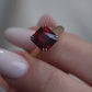 2.0 Ct Ravishing Red Square Cushion Engagement Ring