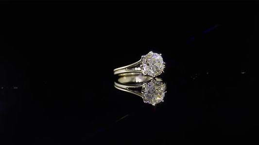 2.3 Ct Cushion Moissanite Engagement Ring