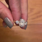 1.10 Ct Oval Moissanite Engagement Ring