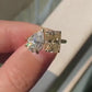 Double Headed Pear & Radiant 4.0 Ct Moissanite Wedding Ring