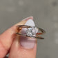 2.0 Ct Pear Moissanite Engagement Ring