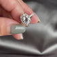 2.04 Ct Oval Moissanite Engagement Ring