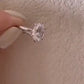 2.0 CT Oval Moissanite Engagement Ring