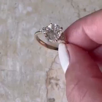 2.14 Ct Pear Moissanite Engagement Ring