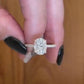 2.05 Ct Oval Moissanite Engagement Ring