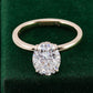 2.3 Ct Outstanding Oval With 22 Brilliant Round Cut Diamonds Enagagement ring