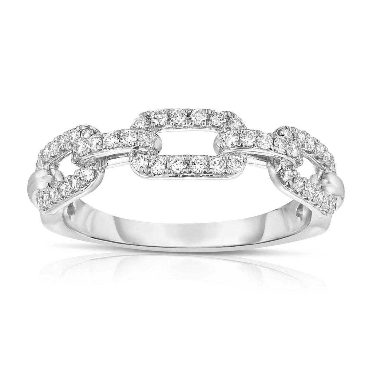 Brilliant Round Moissanite Diamond Band